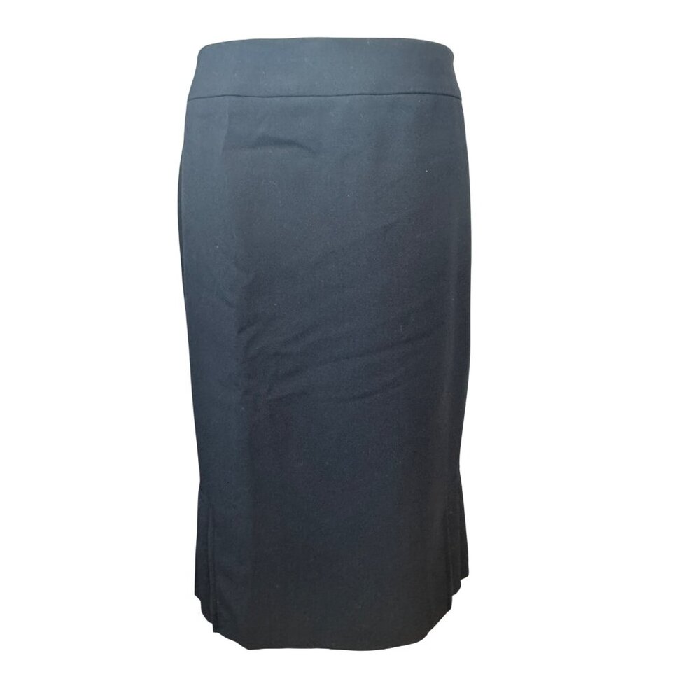 2/$30 NWOT Classic 8 Black Tahari Arthur Levine Skirt With Pleated Hem Design